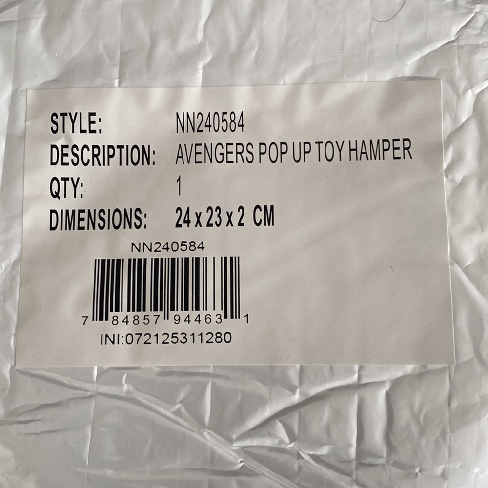 Kid’s Pop Up Toy Clothing Hamper Marvel Avengers - Picture 6 of 8